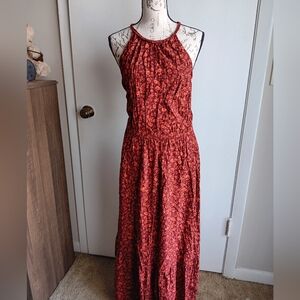 ❤️Old Navy Rust Color Halter Maxi Dress